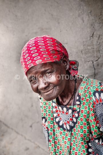 elderly african woman